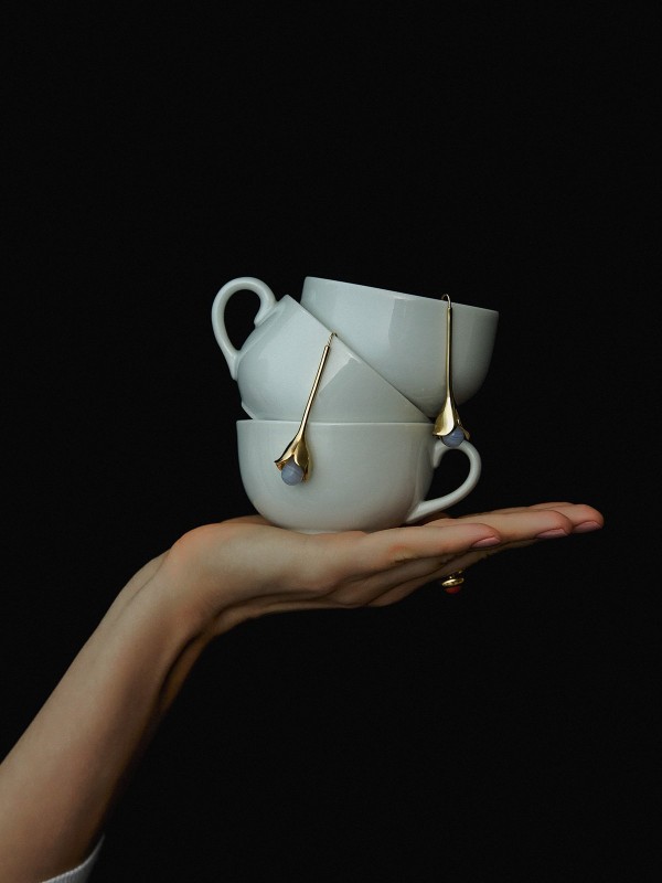 Angel Trumpet Earrings Vermeil