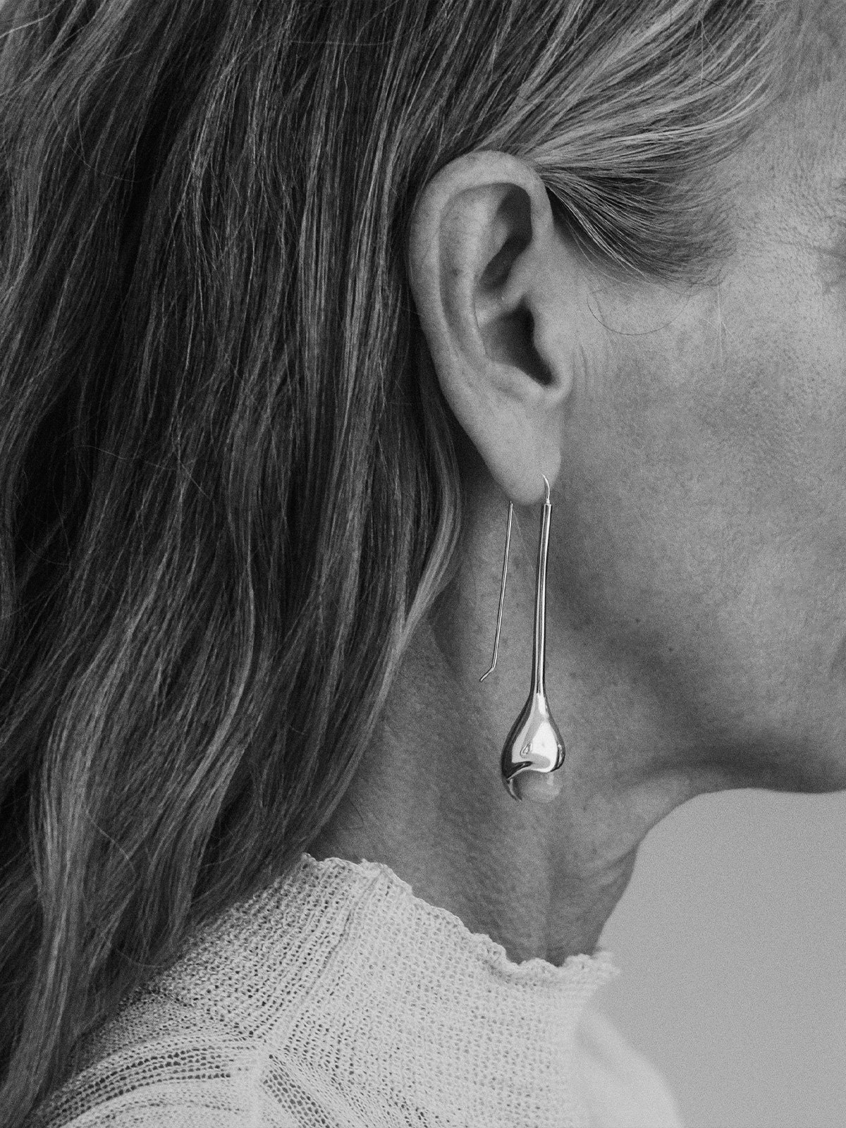 Angel Trumpet Earrings Vermeil