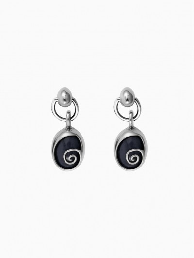 Spiralis Earrings Onyx Spiralis Earrings Onyx