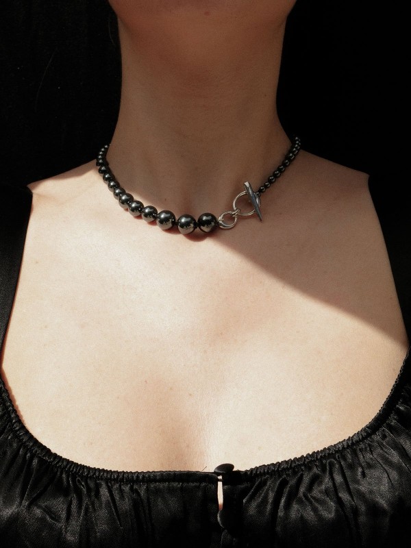 Hematita Bead Collar