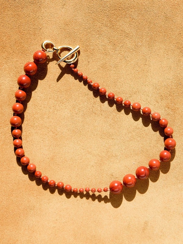 Red Jasper Bead Colar