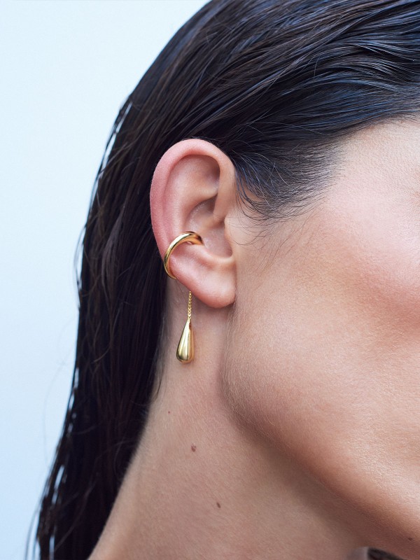 Teardrop Earcuff Vermeil