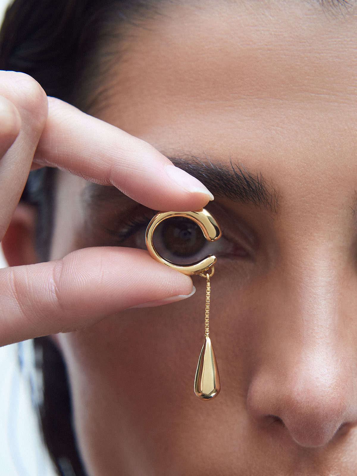 Teardrop Earcuff Vermeil