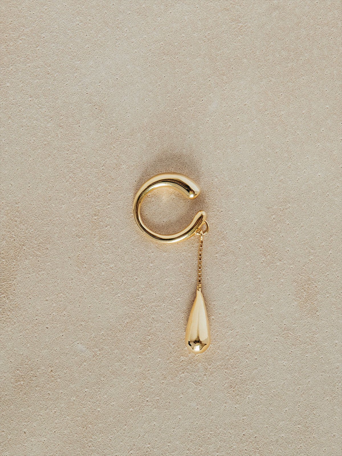 Teardrop Earcuff Vermeil