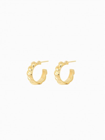 Twisted Hoop Vermeil