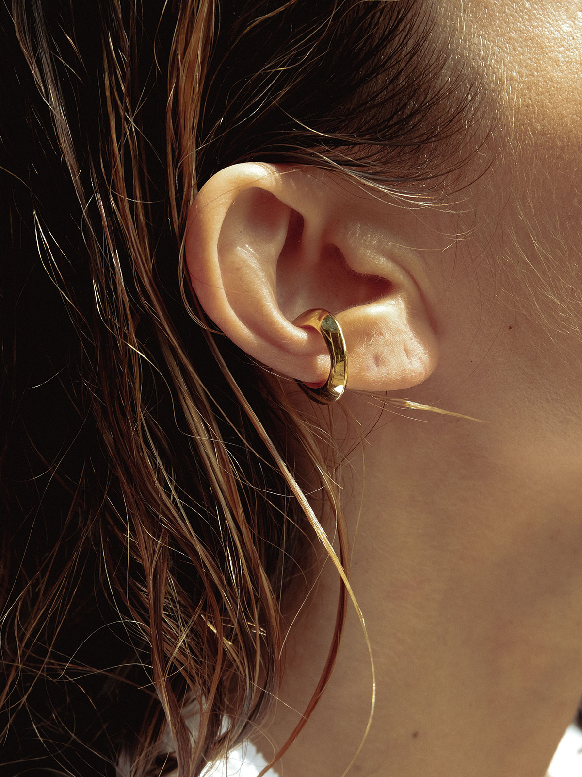 Disco Ear Cuff Vermeil Disco Ear Cuff Vermeil