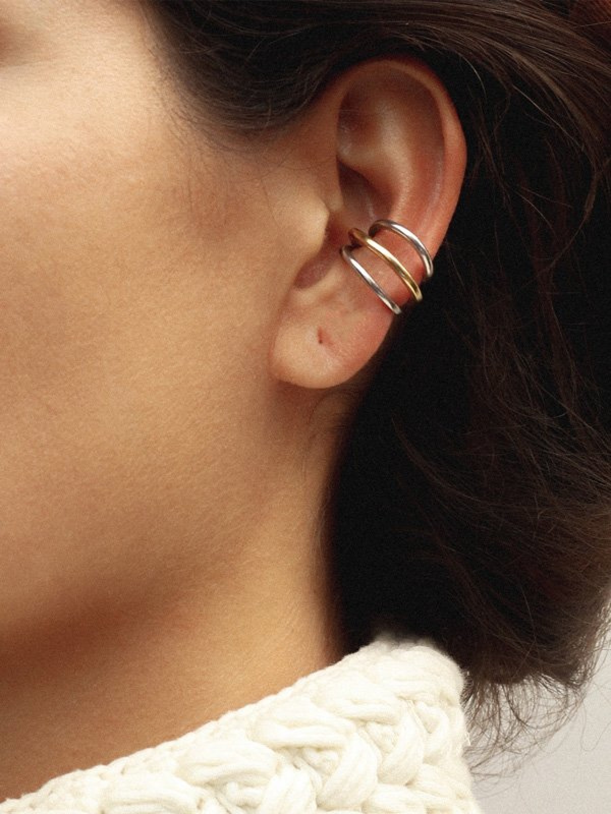 Triple Hoop Ear Cuff Triple Hoop Ear Cuff