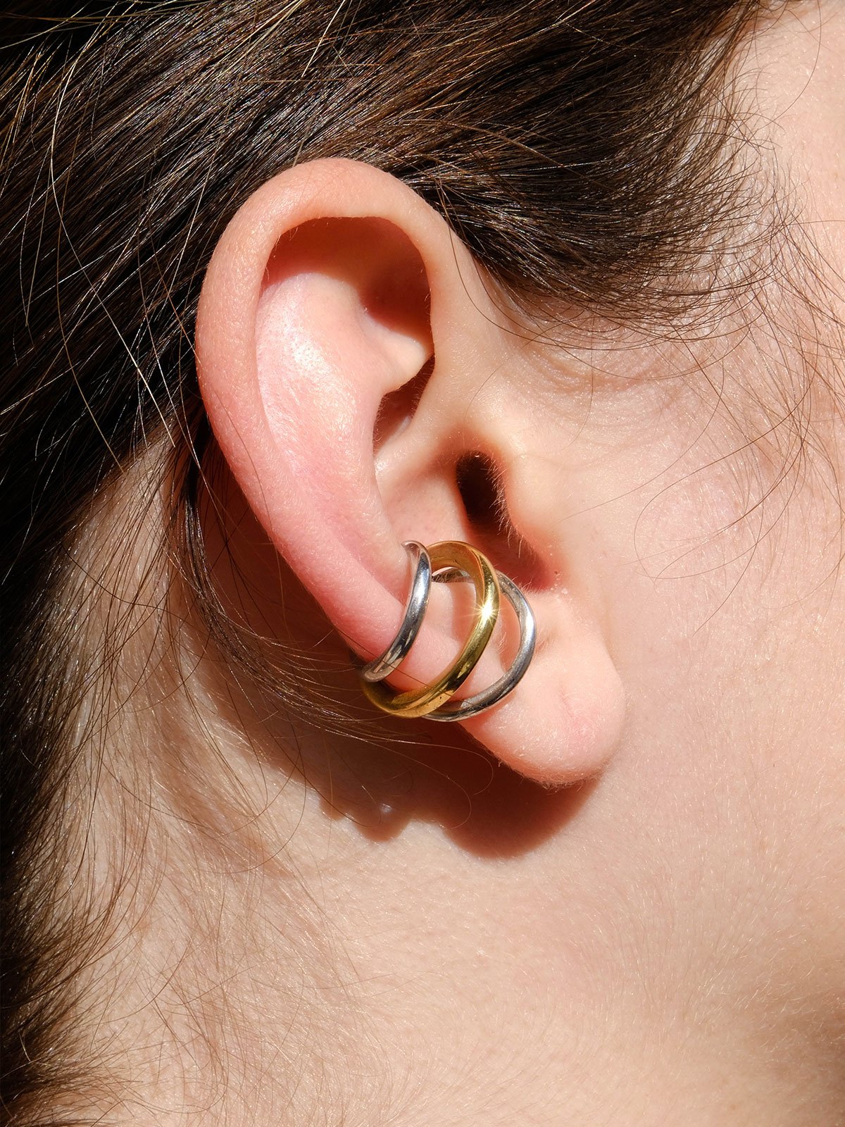 Triple Hoop Ear Cuff Triple Hoop Ear Cuff