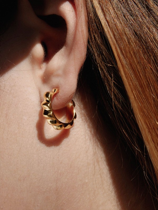 Twisted Hoop Vermeil