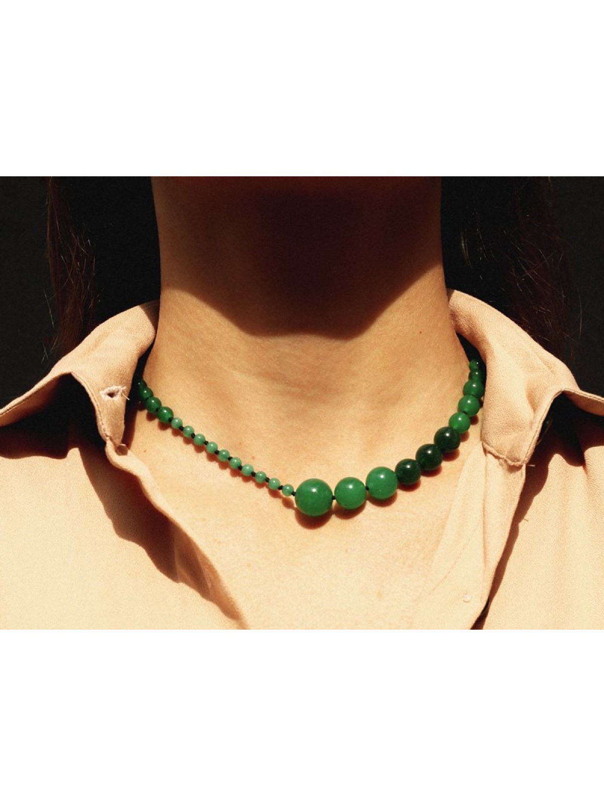 Jade Bead Collar